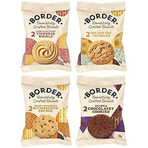 Border Biscuits Butterscotch x2, Choc x2, Oat x2, Viennese x2