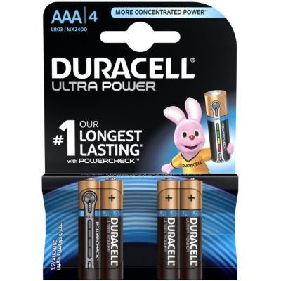 Duracell Ultra Power With Powercheck Batteries AAA x4