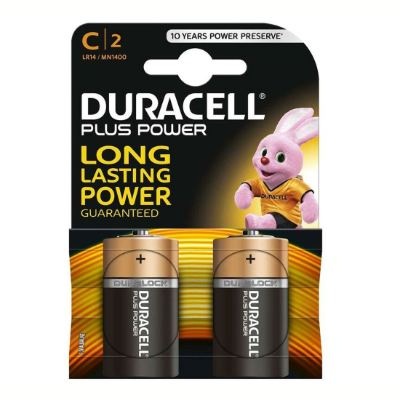 Duracell Plus Batteries C MN1400 x2