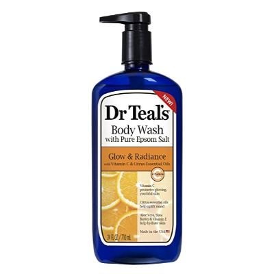 Dr Teal's Body Wash Glow & Radiance Vitamin C & Citrus Essential Oils With Pure Epsom Salt 710 ml