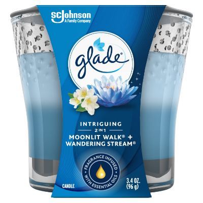Glade Candle Intriguing 2 in 1 Moonlit Walk & Wandering Stream 96 g