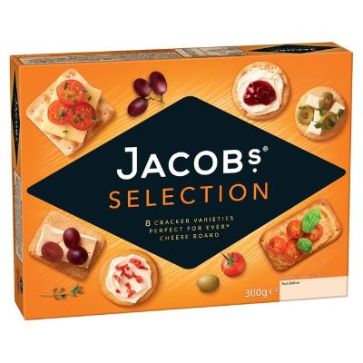 Jacob's Selection Cracker Varieties For Cheese 300 g