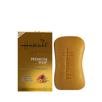 Hawaii Gold Premium Soap Triple Whitening Papaya, Carrot & Apricot 200 g