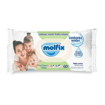 Molfix Fresh & Clean Isotonic Wet Wipes x60
