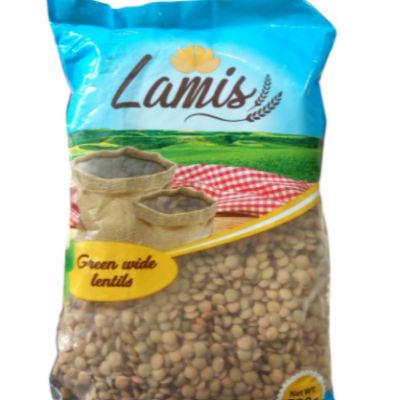 Lamis Green Wide Lentils 900 g