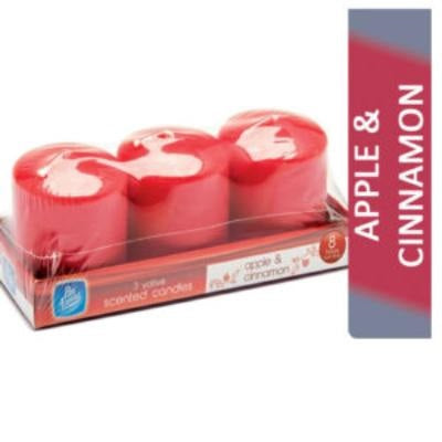 Pan Aroma Scented Candles Apple Cinnamon x3