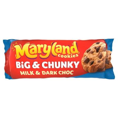 Maryland Cookies Big & Chunky Milk & Dark Choc 180 g