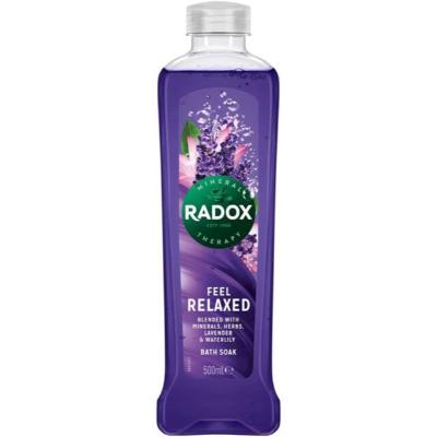 Radox Bath Soak Feel Relaxed Minerals, Herbs, Lavender & Waterlily 500 ml