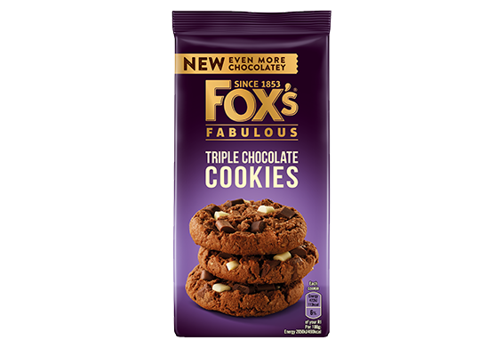 Fox's Fabulous Cookies Triple Chocolate 180 g