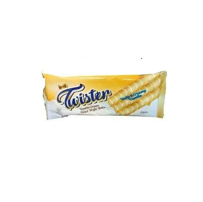 Sona Twister Vanilla Cream Filled Wafer Rolls 132 g